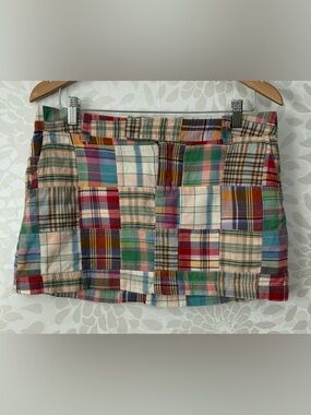 Vintage Y2K 90s American Eagle AE Women’s 8 Patchwork Plaid Micro Mini Skirt